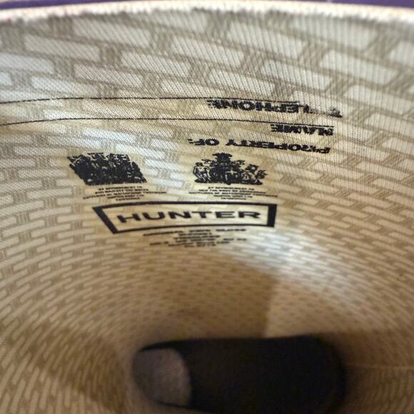 Kids Hunter Rain Boots Purple Wellies US 3M/4F /UK 2 Waterproof Shoes - Picture 8 of 11